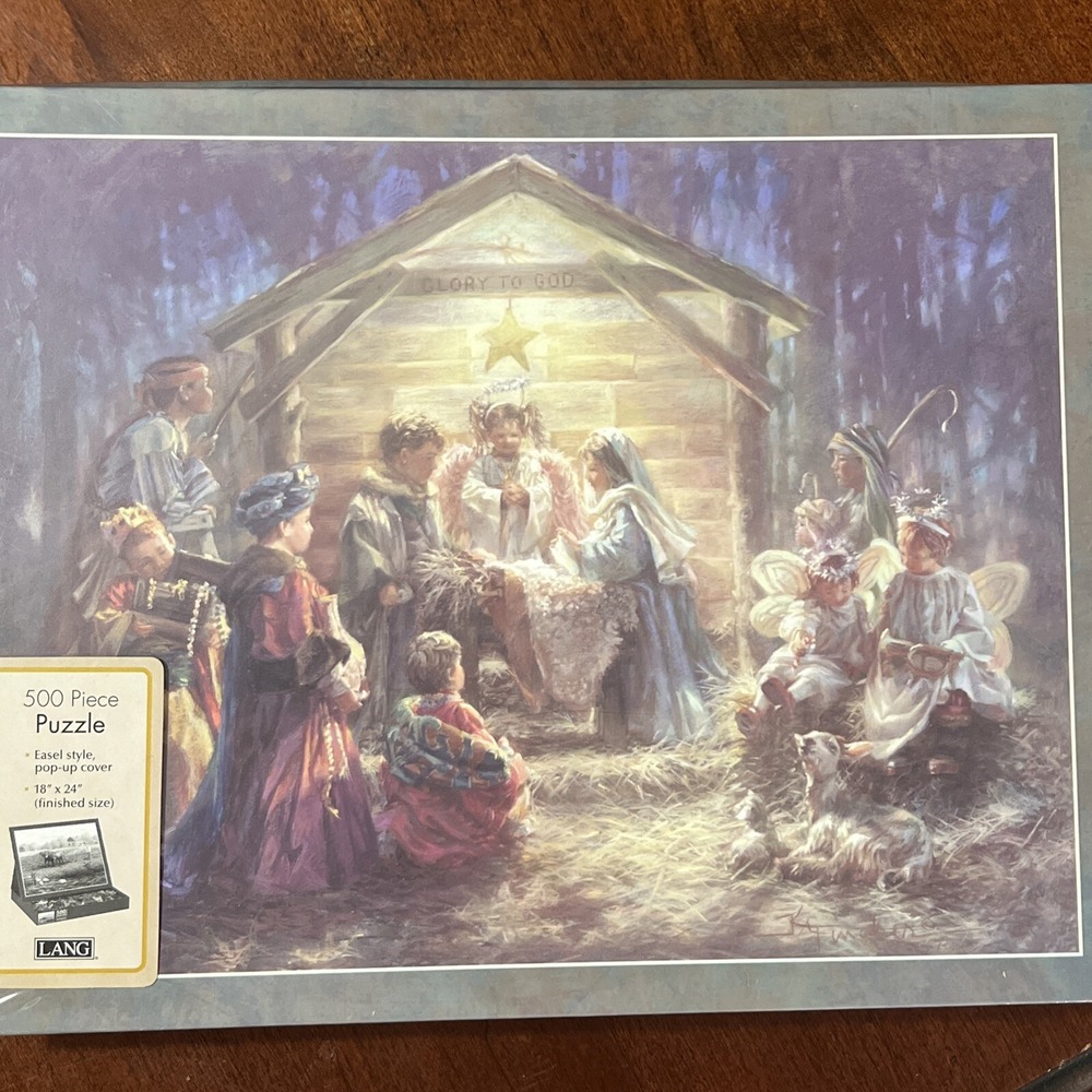 Lang Puzzle The Heart of Christmas NATIVITY‎ 500 Piece Artwork by Kathy Fincher